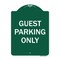 Signmission Guest Parking Only Heavy-Gauge Aluminum Architectural Sign, 24" x 18", GW-1824-9972 A-DES-GW-1824-9972 - alternate 1